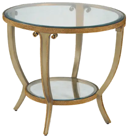 Elegant Round Glass Table