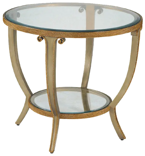 Elegant Round Glass Table