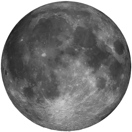 Realistic Full Moon Illustration