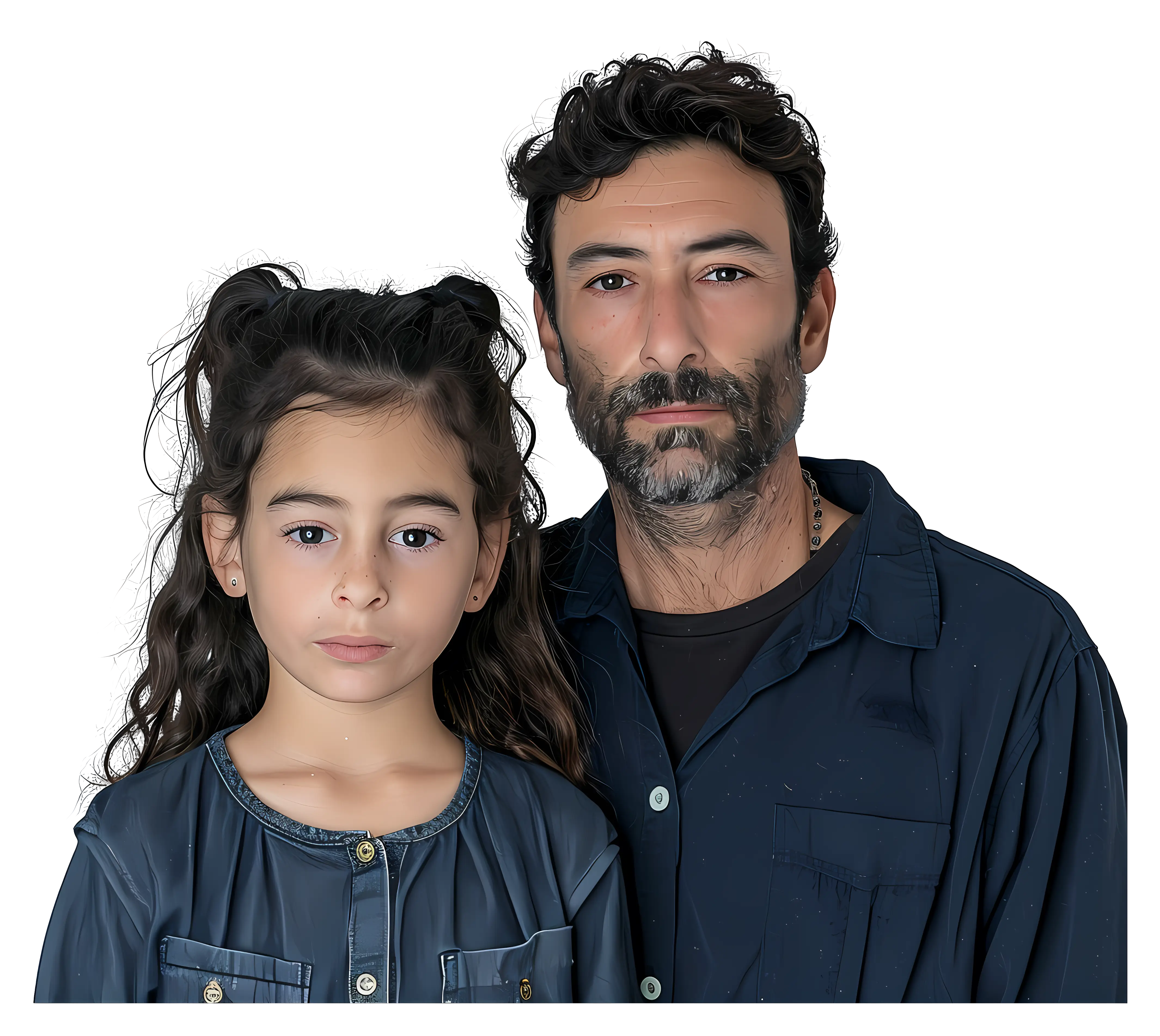 Father and Daughter Portrait