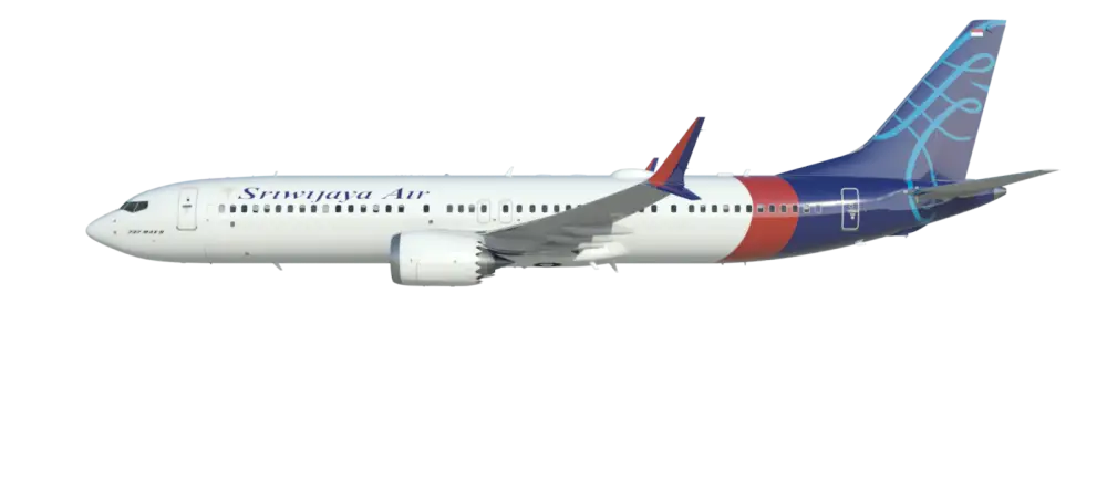 Airplane with Unique Tail Design
