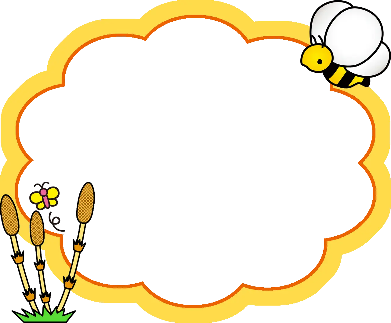 Bee and Flower Frame