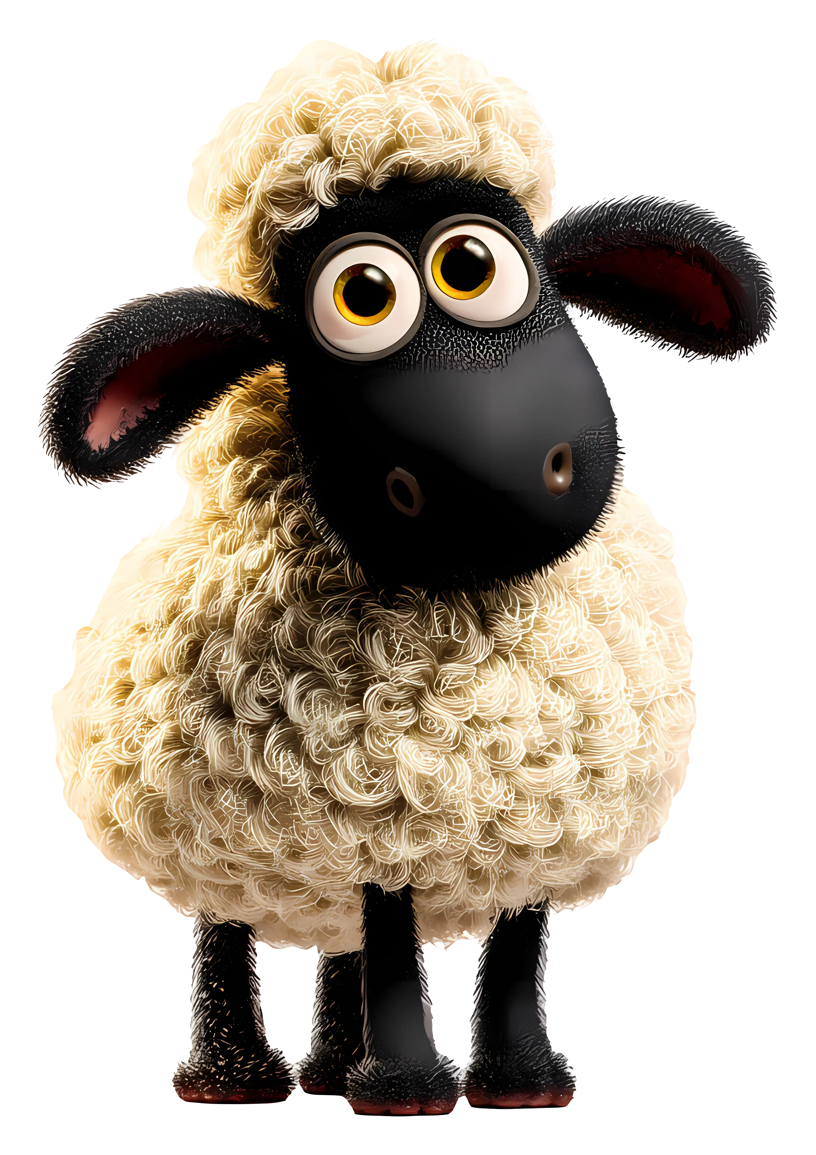 Adorable Cartoon Sheep