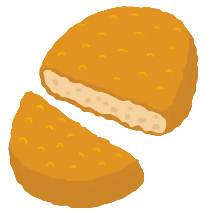 Fried Croquette Illustration