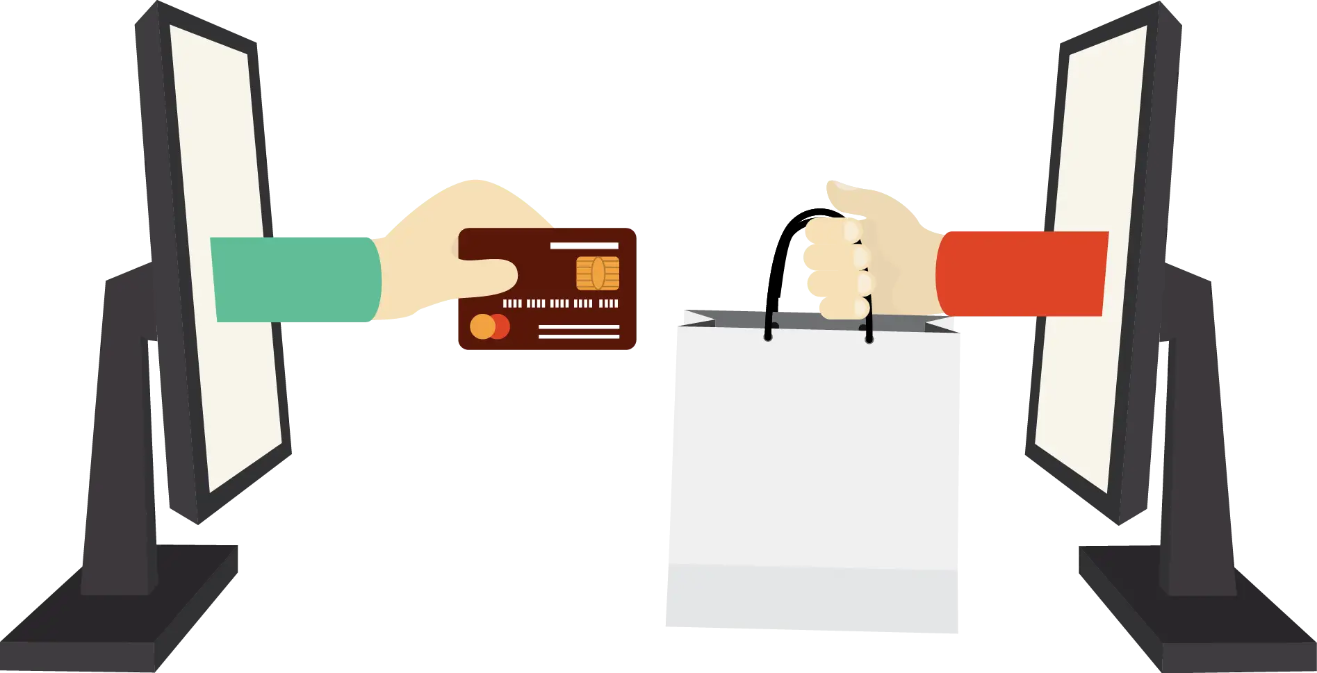 Illustration of Online Shopping Concept