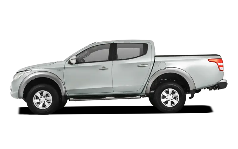Modern Silver Pickup Truck
