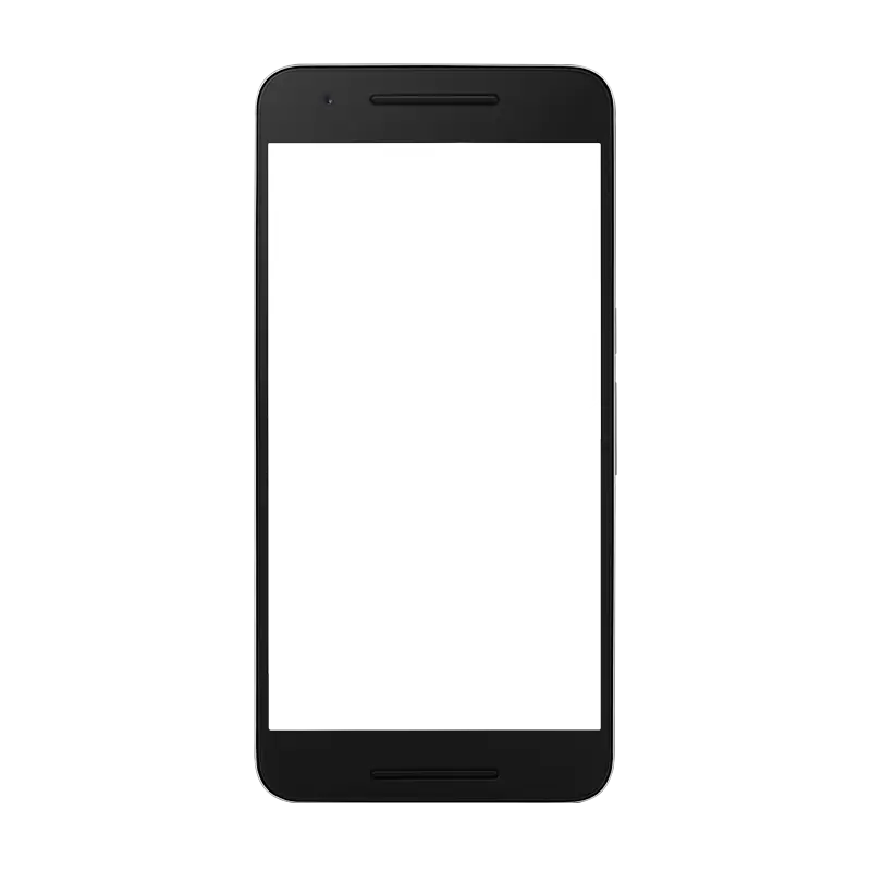 Black Smartphone Vector Outline