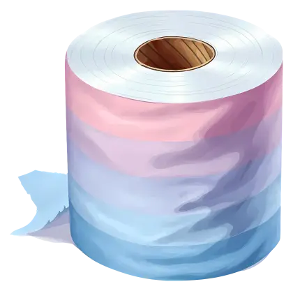 Pastel Colored Toilet Paper Roll for Bathroom Hygiene