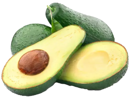 Sliced Avocado with Seed Display