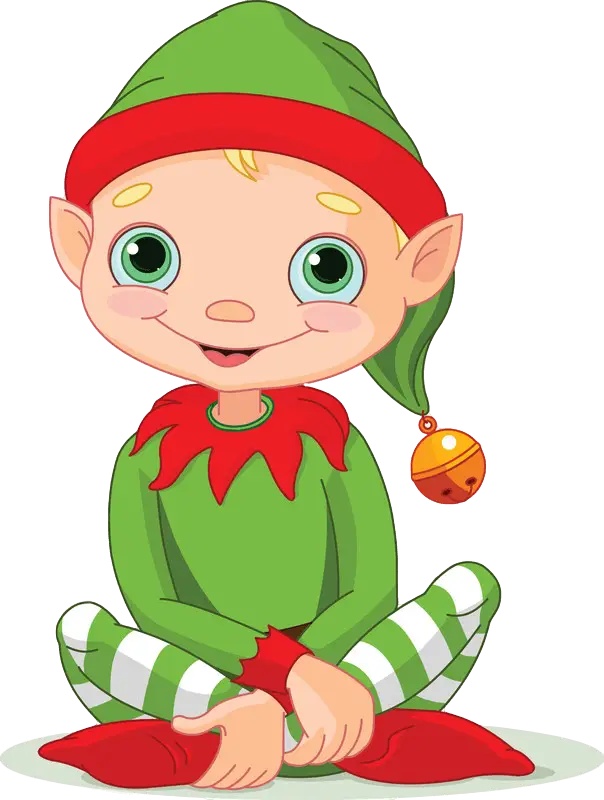 Cute Elf in Green Outfit