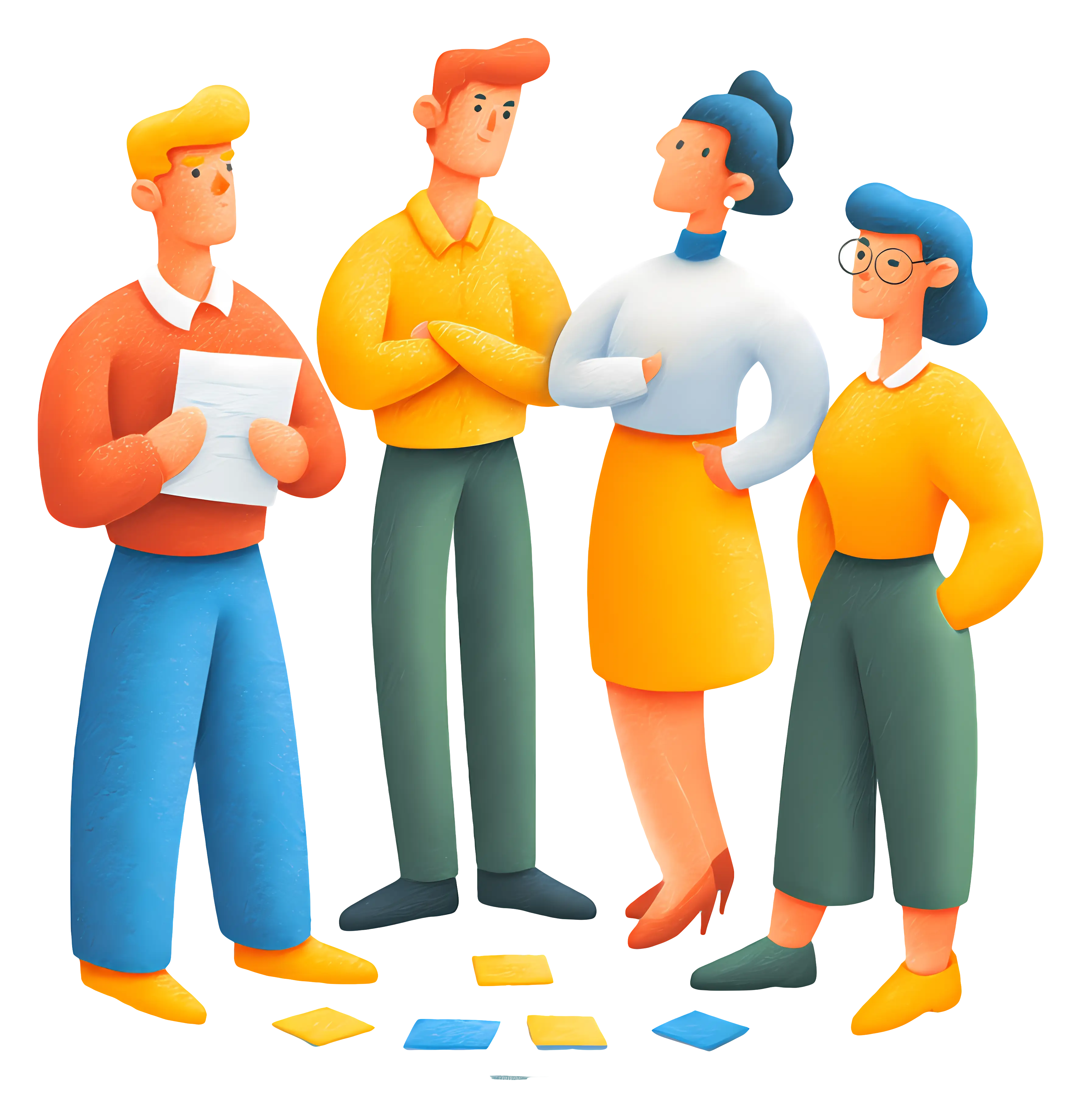 Cartoon Group Discussion