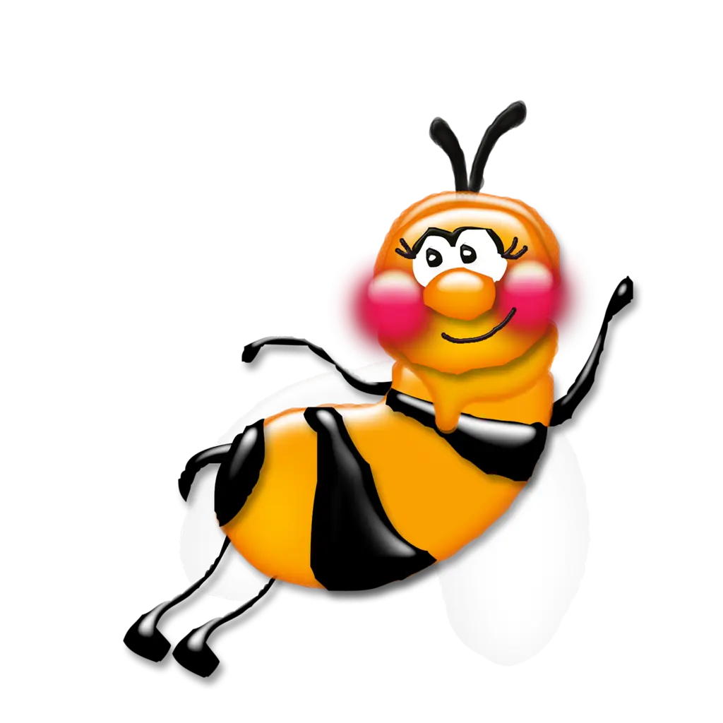 Funny Cartoon Bee Character