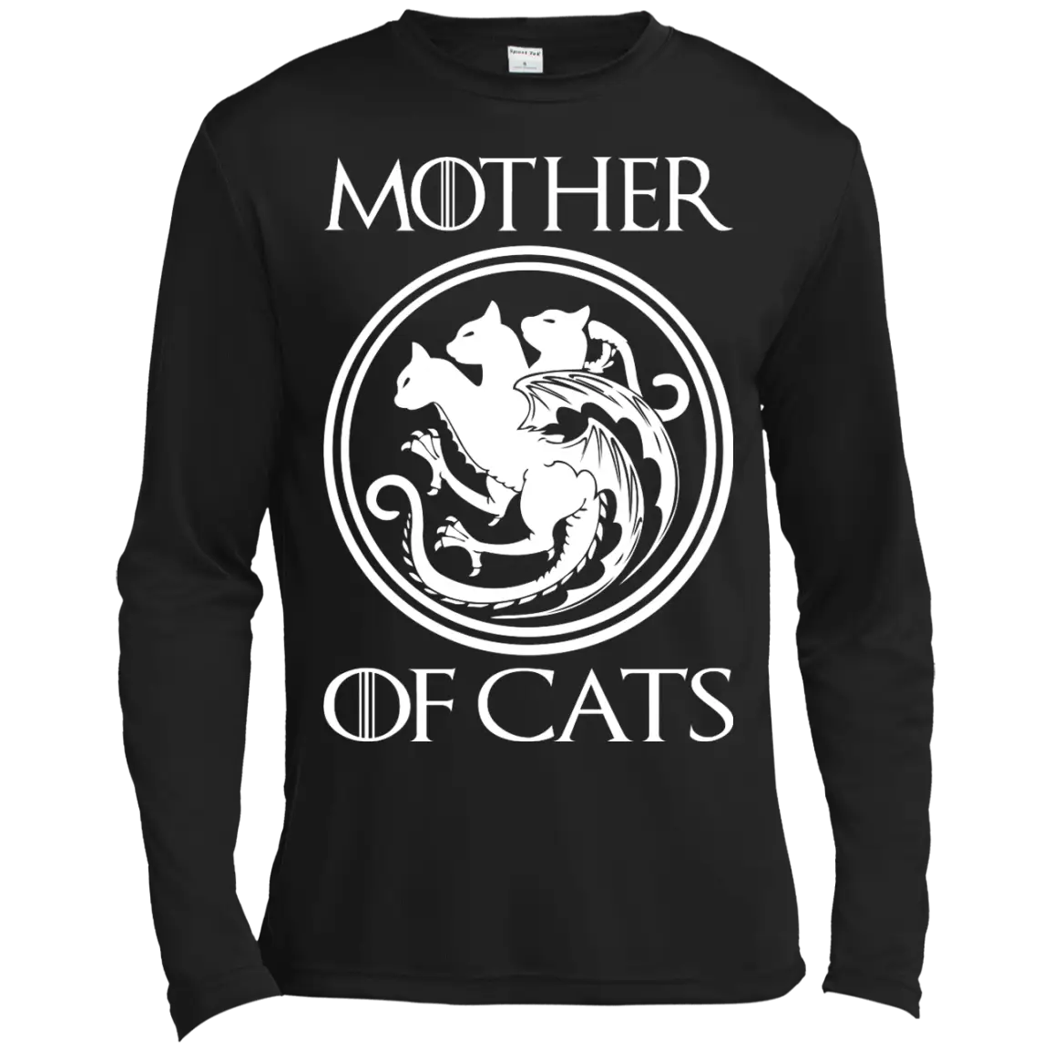 Black Long Sleeve Mother of Cats Shirt
