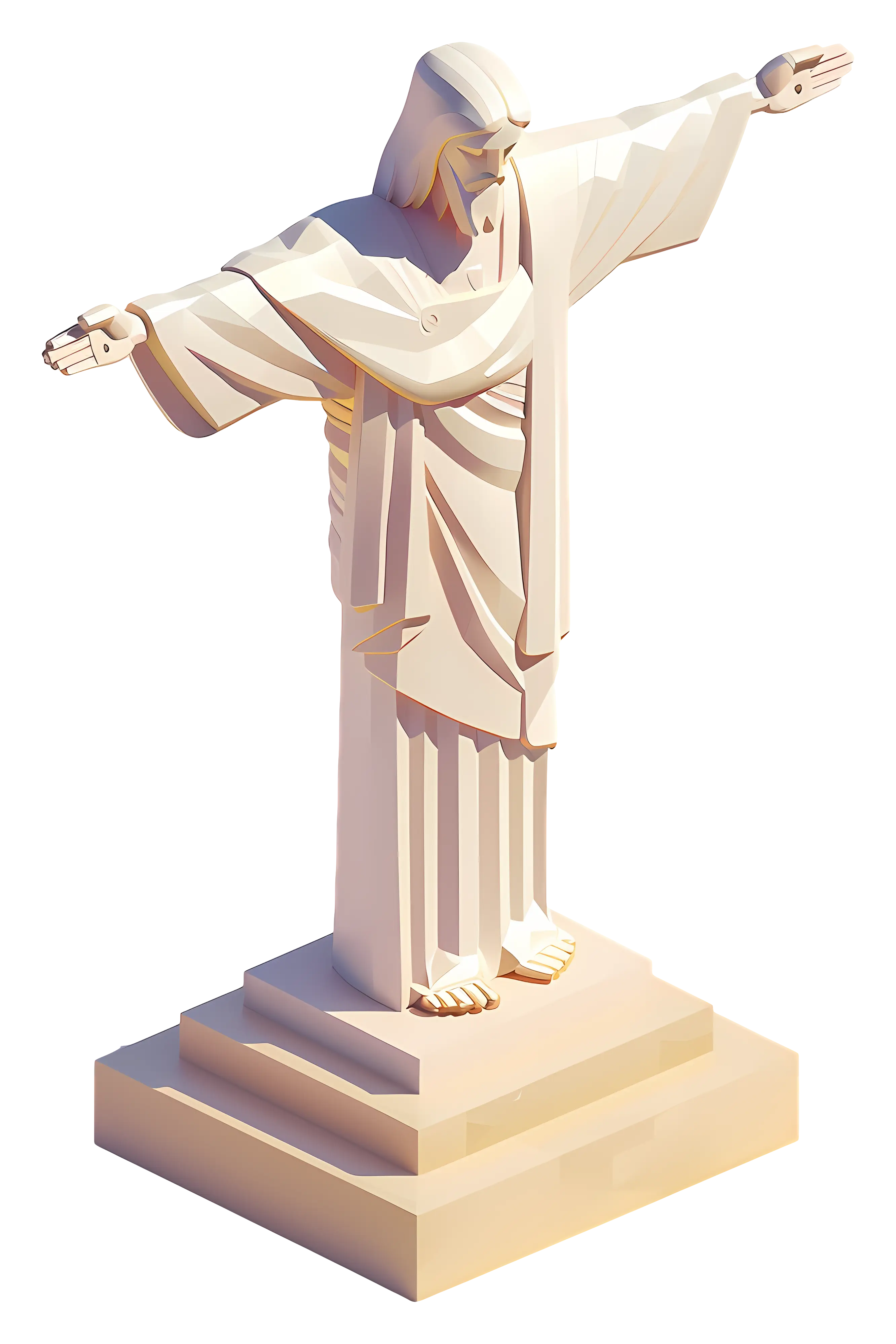 Elegant Sculpture of Christ the Redeemer