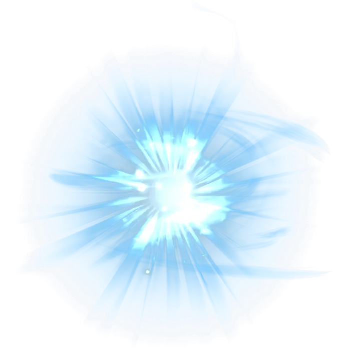 Blue Energy Burst Effect