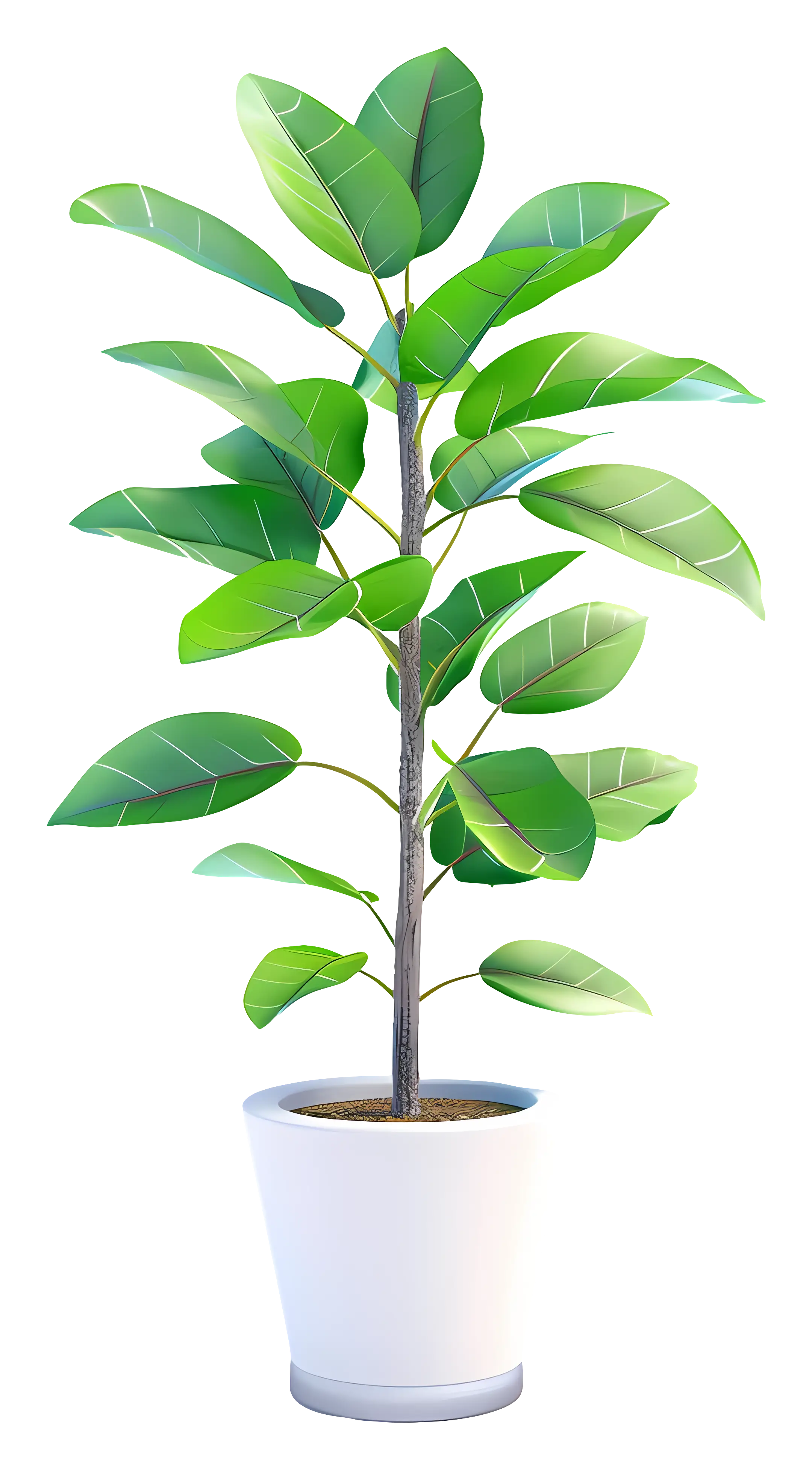 Green Potted Plant Illustration