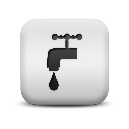Water Tap Icon with Droplet