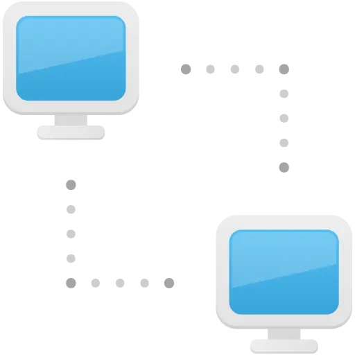 Two Computers Connected in a Network