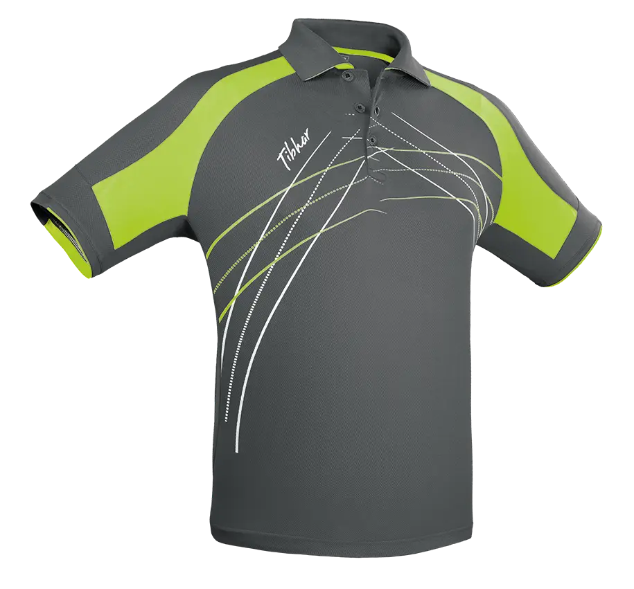 Green and Grey Polo Shirt Design