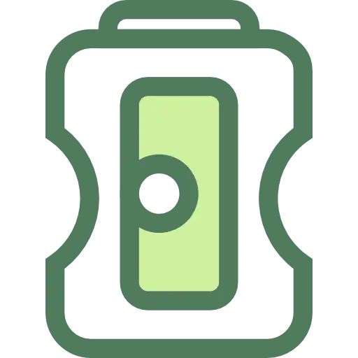 Minimalistic Pencil Sharpener Icon