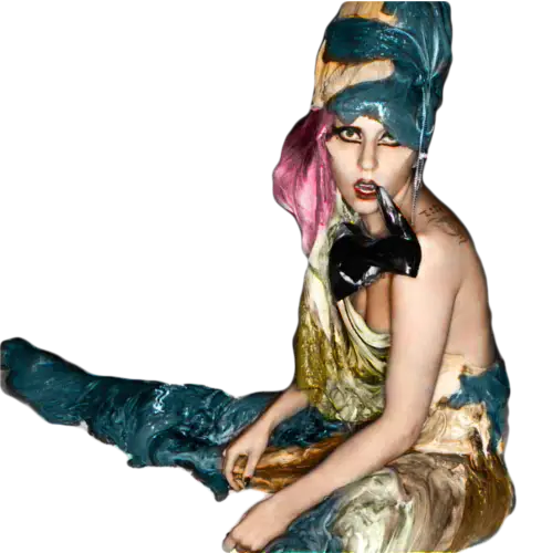 Person in Creative Artistic Outfit