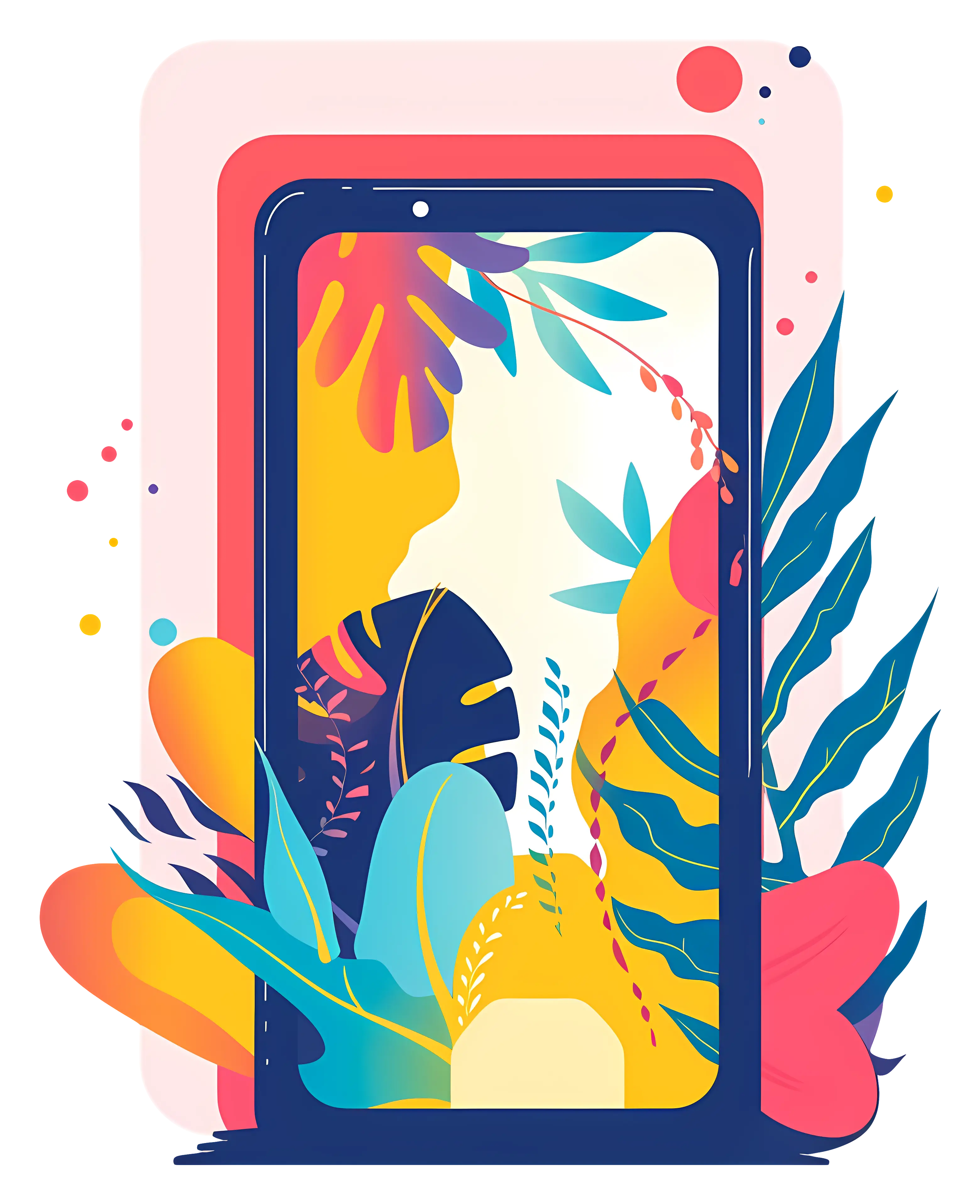Colorful Smartphone Illustration