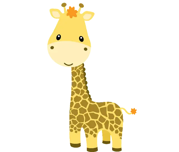 Adorable Cartoon Giraffe Illustration