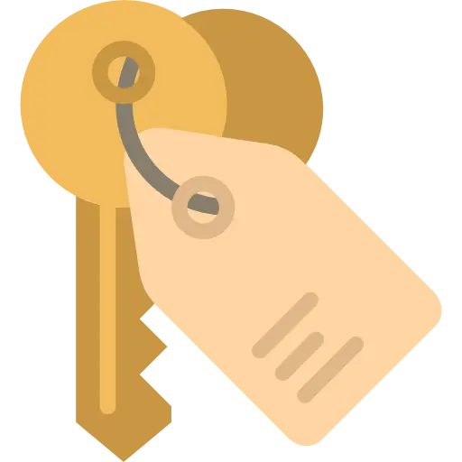 Keys with Tag Icon