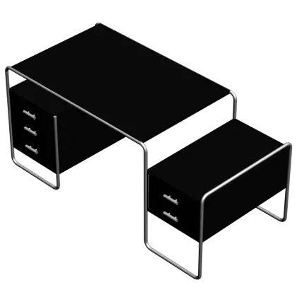 Modern Black Office Desk