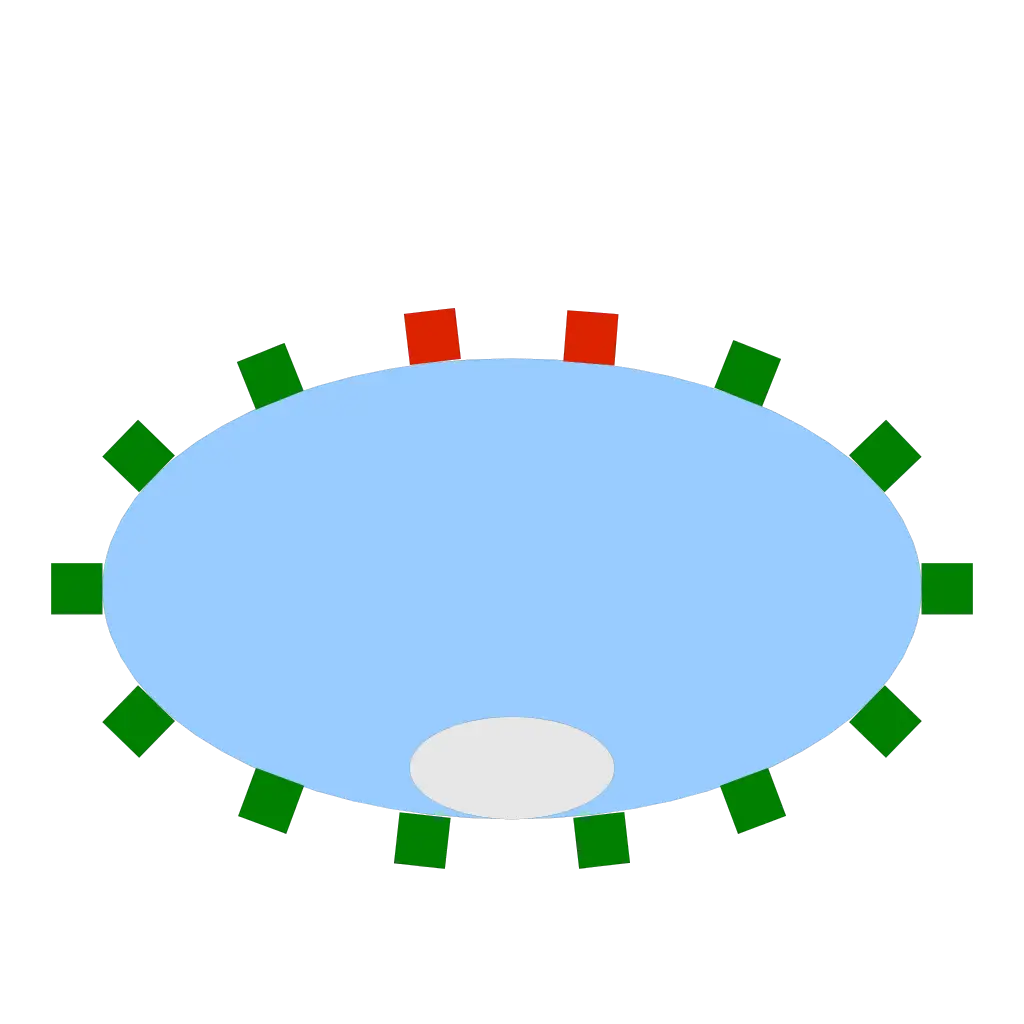 UFO Illustration with Lights