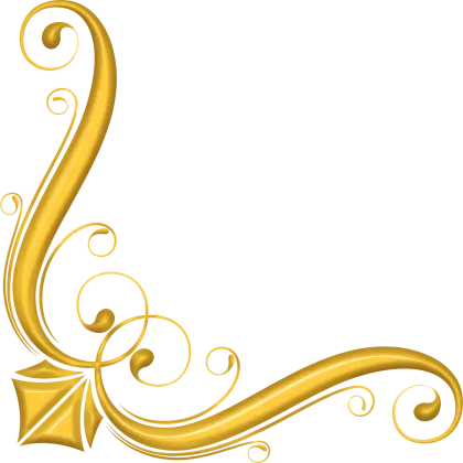 Golden Decorative Corner Design