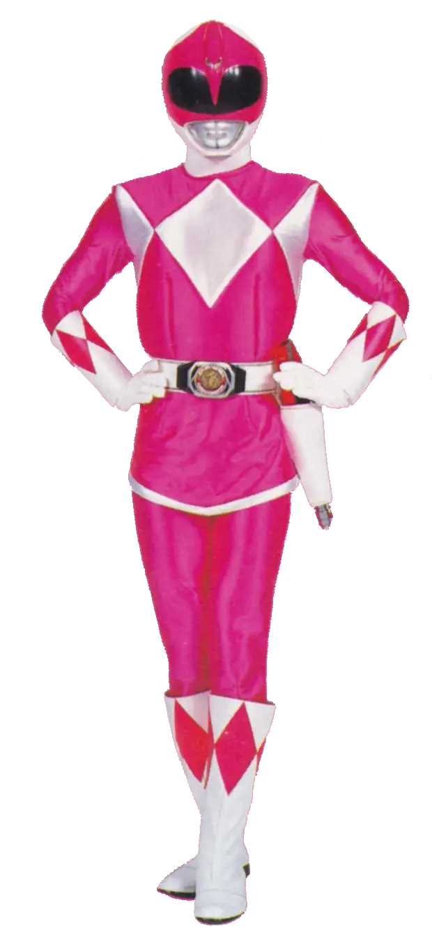 Pink Ranger in Classic Superhero Costume