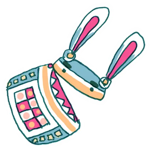 Robot with Bunny Ears