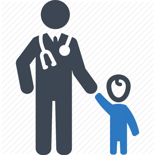 Doctor with Stethoscope and Child