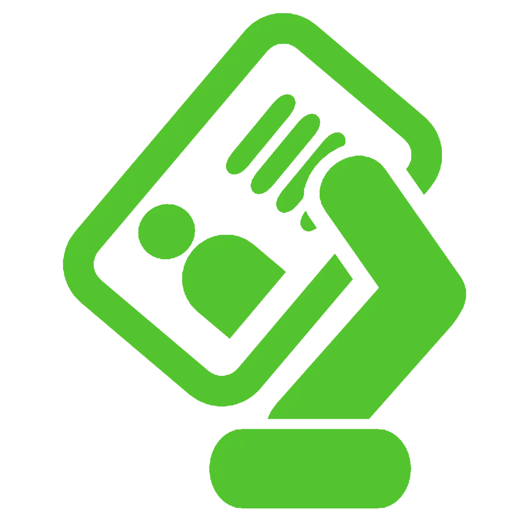Icon of Hand Holding ID Card