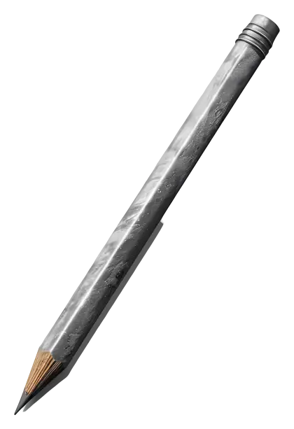 Realistic Gray Pencil for Multi-Purpose Usage