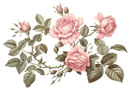 Bunch of Elegant Pink Roses