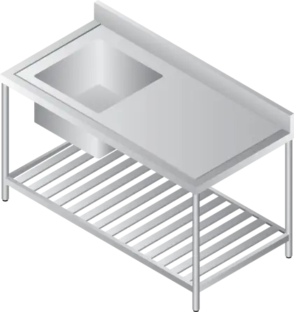 Metal Sink Table