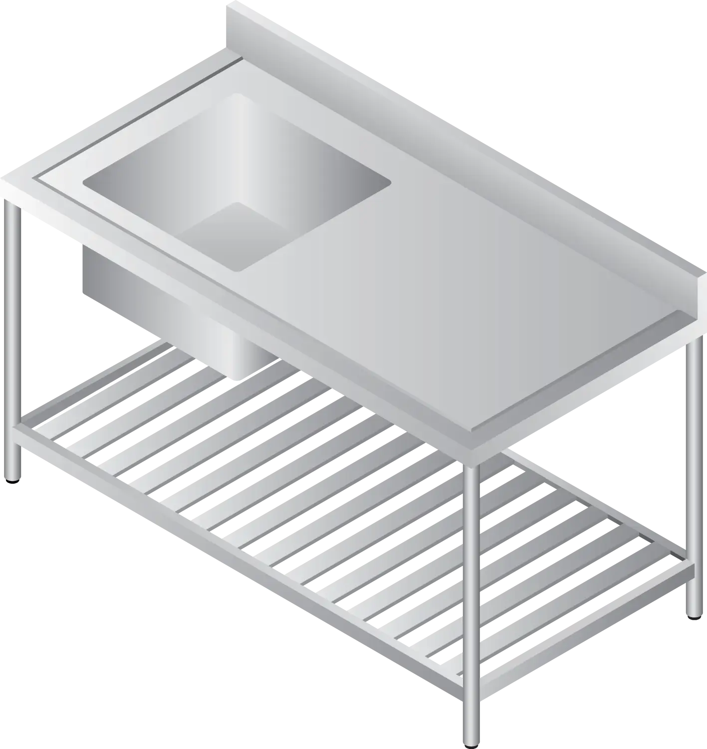 Metal Sink Table