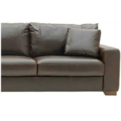 Brown Sofa with Cushions for Living Room