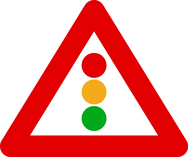 Traffic Signal Warning Sign