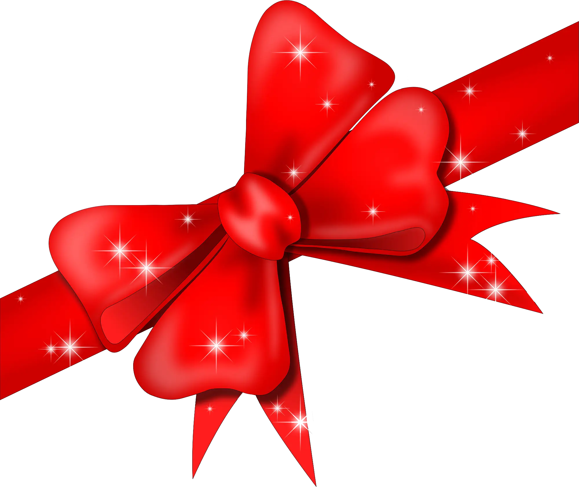 Red Ribbon Bow for Gift Wrapping