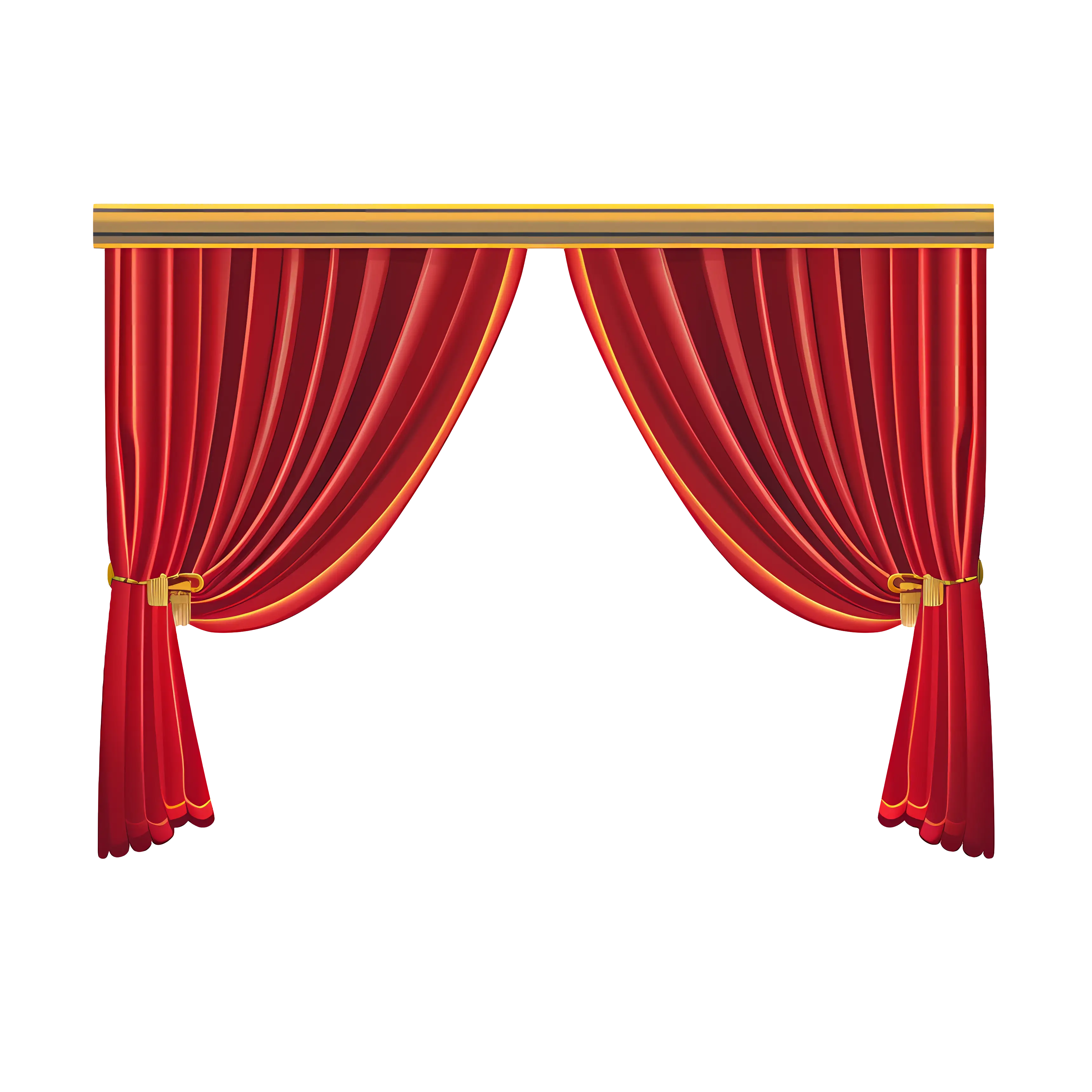 Red Theater Curtains for Stage Design