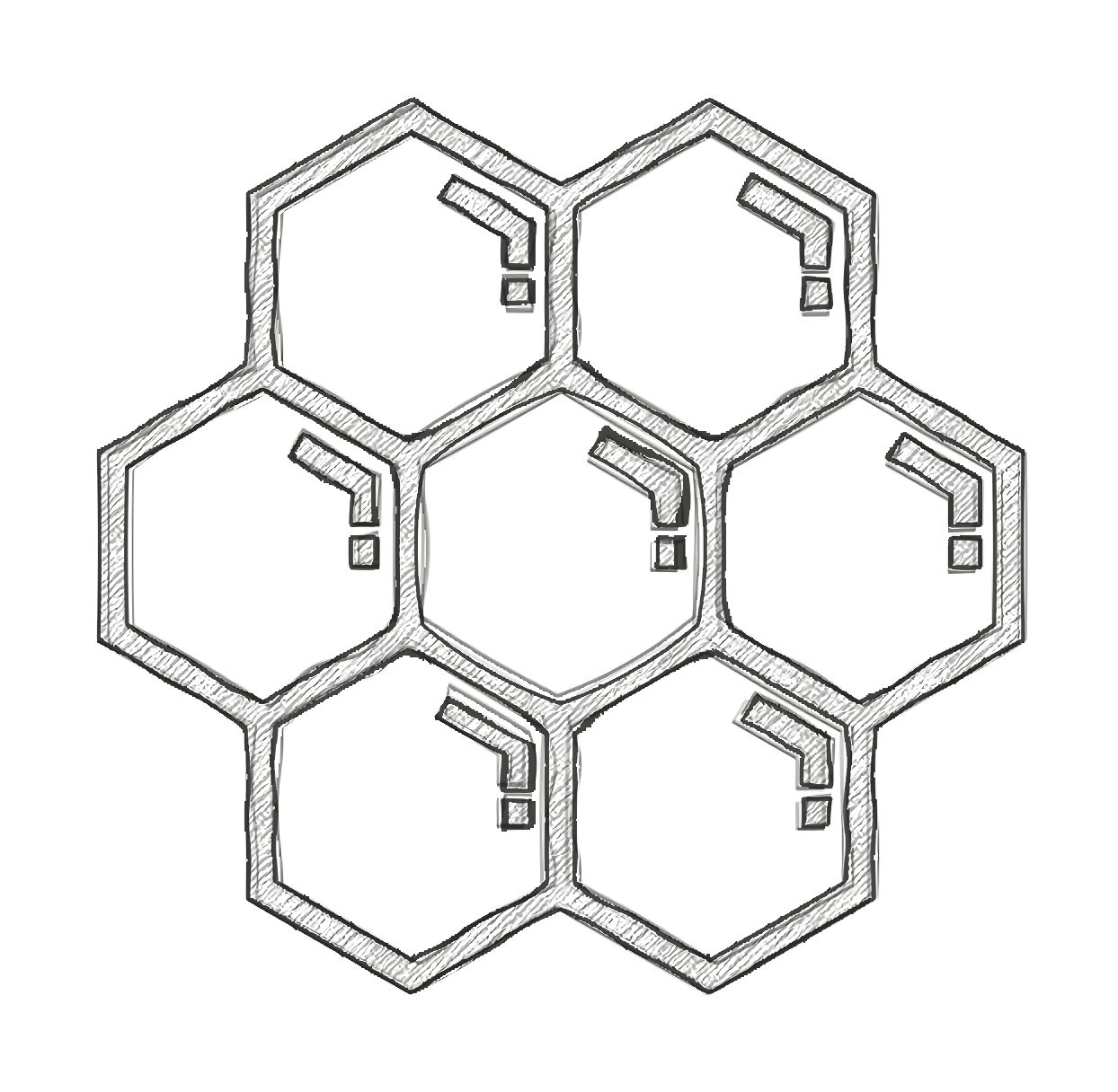Hexagon Pattern Sketch Design