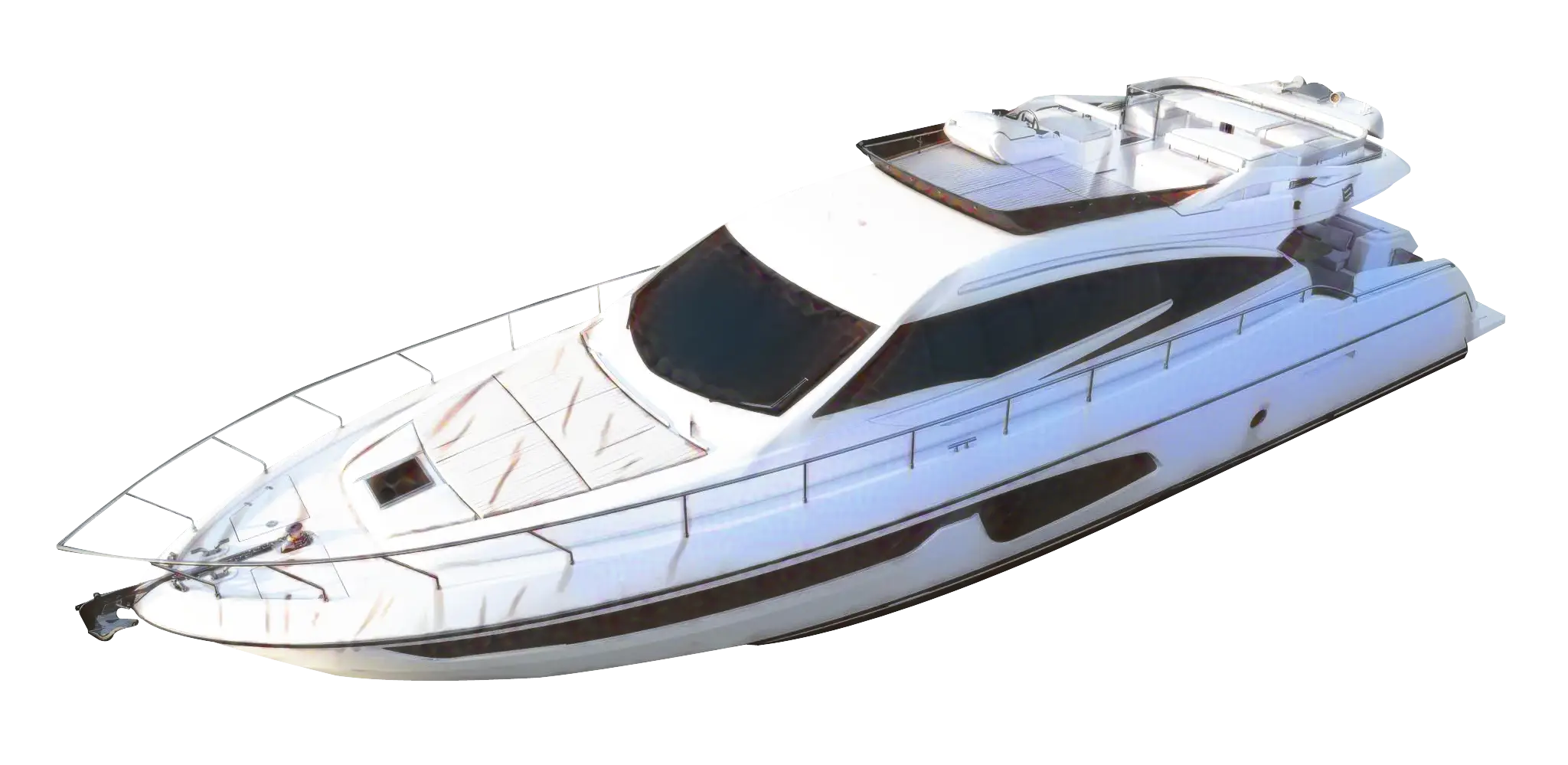 White Luxury Yacht for Maritime Recreation