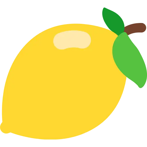 Yellow Lemon Cartoon Illustration