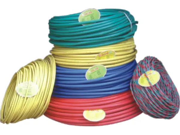 Colorful Electrical Wires and Cables