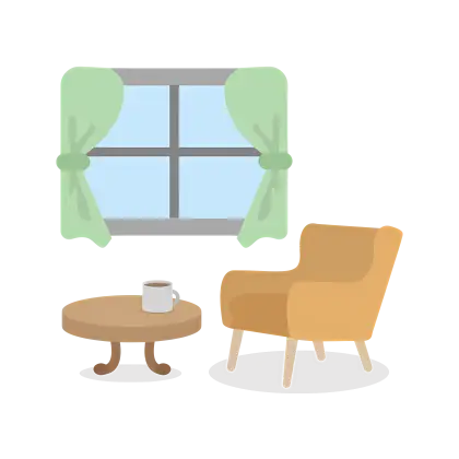 Cozy Living Room with Window View
