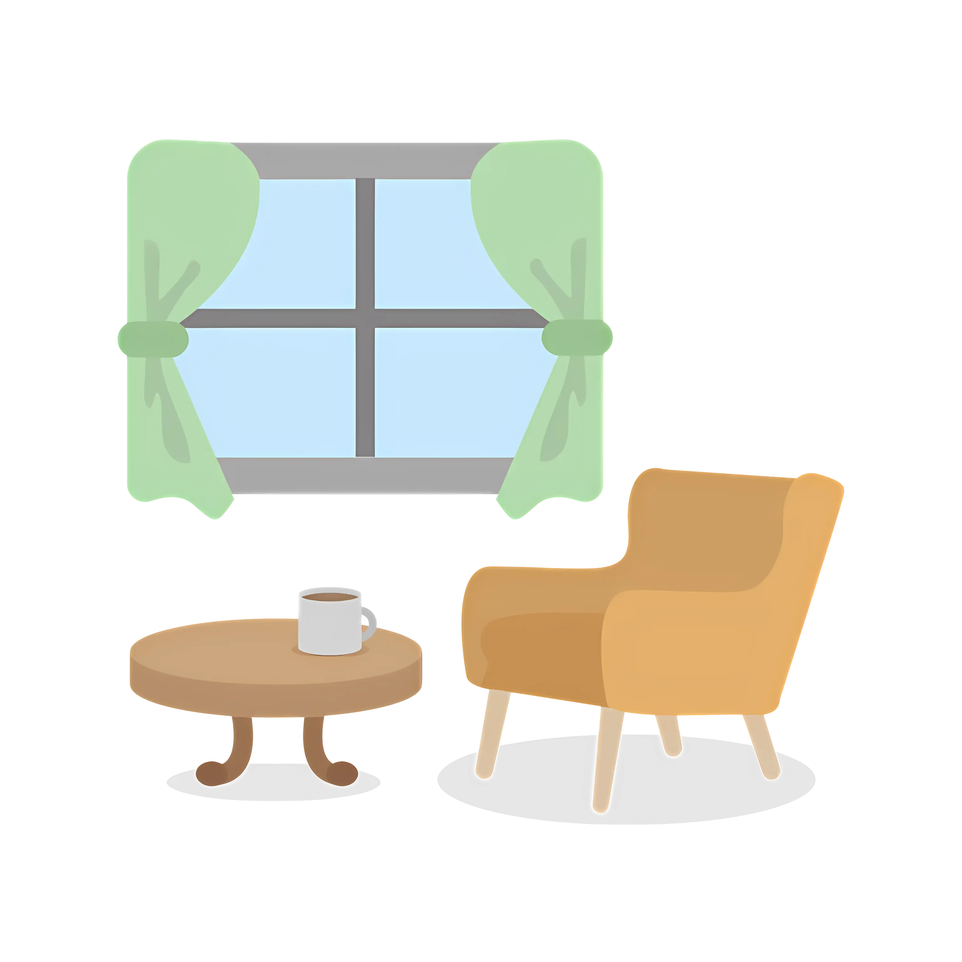 Cozy Living Room with Window View