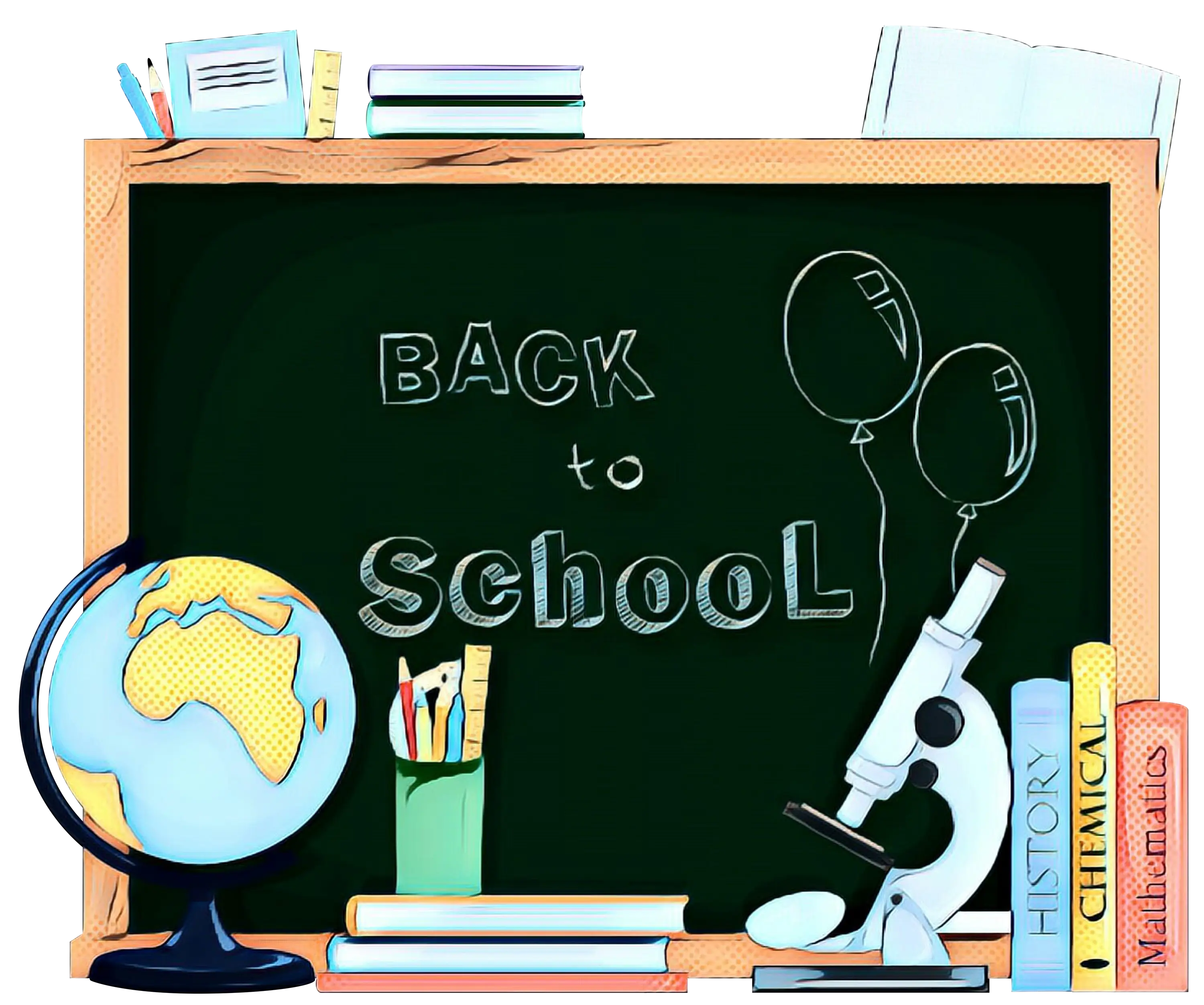 Decorative Back to School Themed Chalkboard